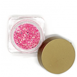 Alternative view of Εξάγωνο Glitter Για Τα Νύχια Ροζ