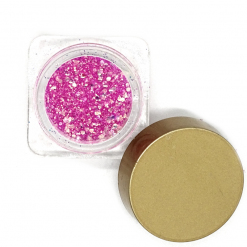 Alternative view of Εξάγωνο Glitter Για Τα Νύχια Φούξια
