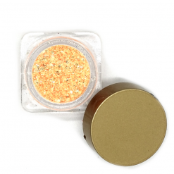 Alternative view of Εξάγωνο Glitter Για Τα Νύχια Πορτοκαλί